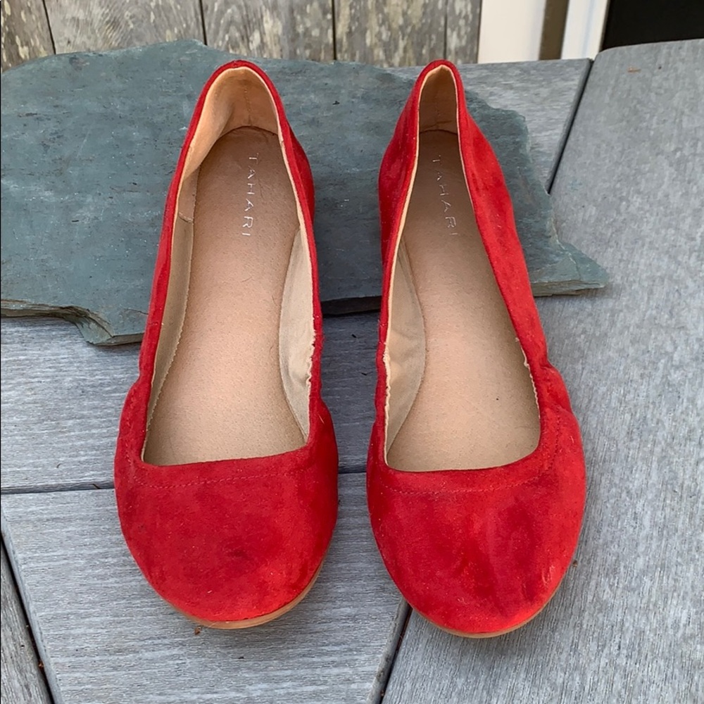 Tahari Womens Violet Ballet Flats